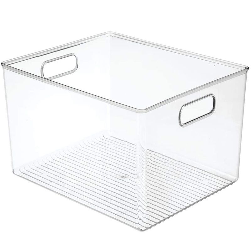 29X20X15cm Acrylic Transparent Refrigerator Storage Box Desktop Dormitory Bathroom Storage Box