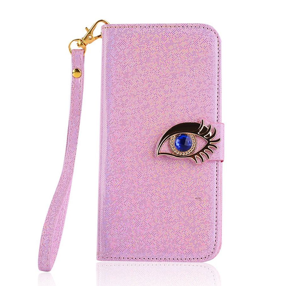 Eagle'S Eye Wallet Card Holder Case Cover With Strap For Iphone 6 Plus 5.5'' Pink