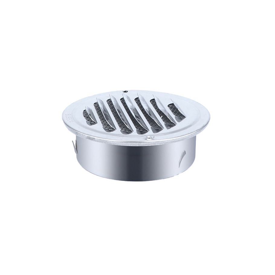 Ventilation Cover Anti-Rust Stainless Steel Louvered Wall Air Vent with Screen Mesh