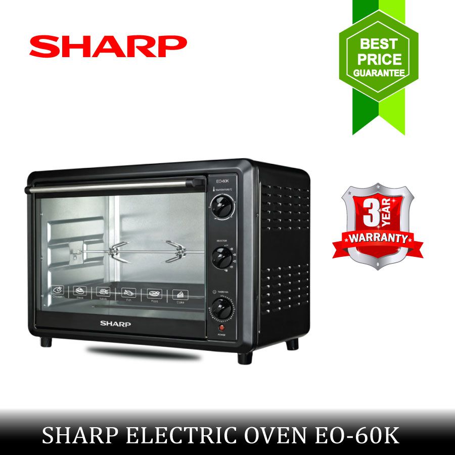 Electric  Oven SHARP 60L  EO-60K (Warranty: 03 Years, Service Warranty: 05 Years)