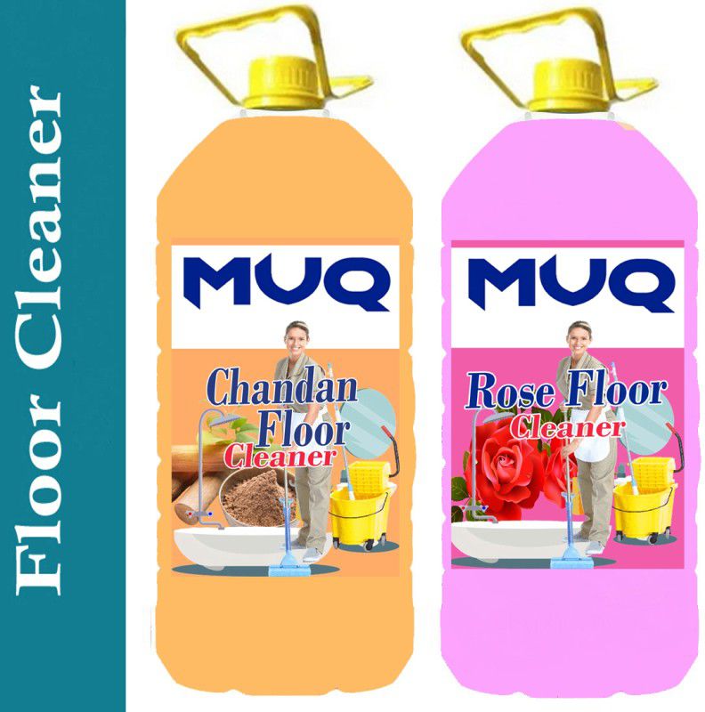 Mvq Combo Pack of 2|10L Fragrance Floor Cleaner Multi Use| Fragrance Come Chandan Rose  (2 x 5 L)
