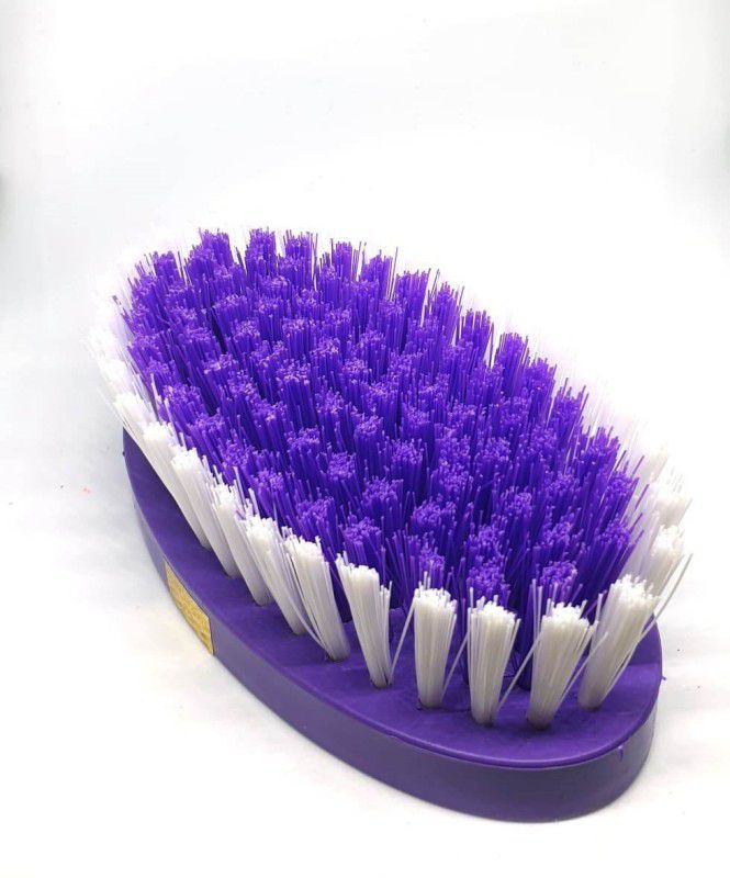 Ruchi Collection Cleaning Cloth Washing Good Grip Brush - Green Plastic Wet and Dry Brush  (Purple, White)