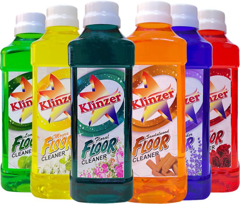 Klinzer Floor Cleaner | All Fragrance| 1 Litre Each | Pack of 12 Multiple Frangrances  (12 x 1 L)