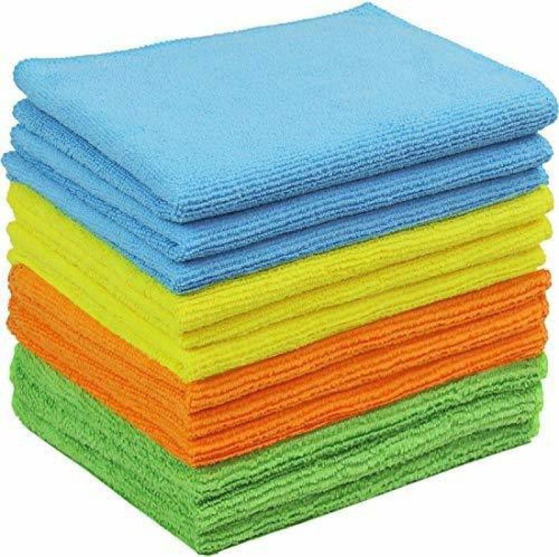 TWONE Microfiber Cleaning Cloth, Detailing & Polishing Cloth - 40X40 Cms - 12 Pieces Wet and Dry Microfiber Cleaning Cloth  (12 Units)