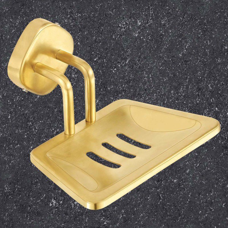 DOCOSS PVD Coated Stainless Steel Gold Soap Dish for Bathroom Wall(3 Years Warranty) Anti Rust Soap Holder for Bathroom Steel Soap Tray/Soap Case Bathroom Accessories  (Gold)