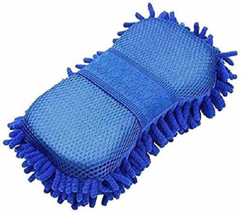NIRJARA Multi-Purpose Washing & Dusting Sponge Hand Duster Made with Scratch-Proof Microfiber Stuff for Intense Cleaning (Color may vary) Wet and Dry Duster