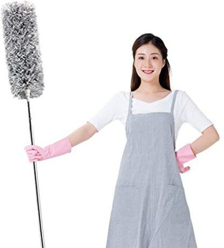 TRIVYOM Microfiber Duster with Extendable Pole, Detachable & Bendable Feather Duster Wet and Dry Duster