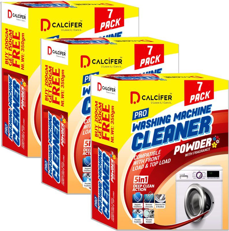 Dcalcifer BUY2-GET1 Descale Washing Machine Cleaner Descaling Powder Front & Top Load Stain Remover
