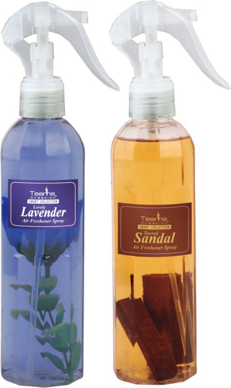 Teams Creation Air Freshener For Home, Office & Car, Lavender Sandalwood, Pack of 2, (250 ml Each) Spray  (2 x 250 ml)