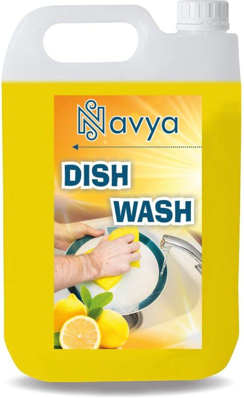 Navya 5 LTR Non Acidic dish wash Liquid Detergent (5 l) Dishwash Bar  (5000 g)