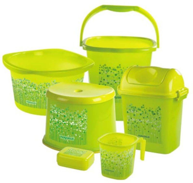 NAYASA funk 25 L Plastic Bucket  (Green)