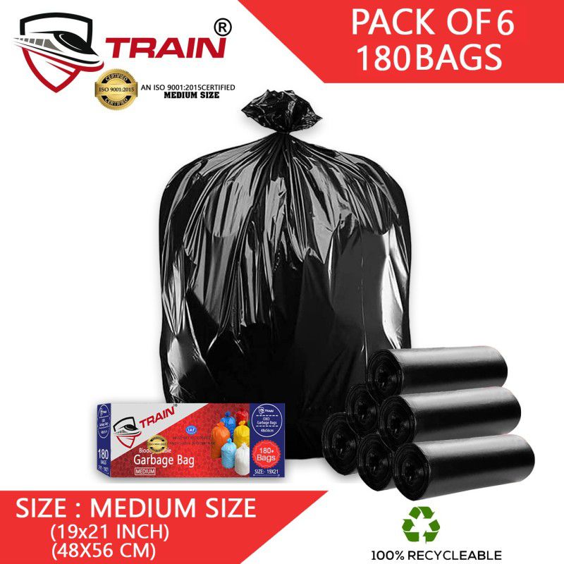 Arham A_G_19X21_6_PACK Medium 20 L Garbage Bag  (180Bag )