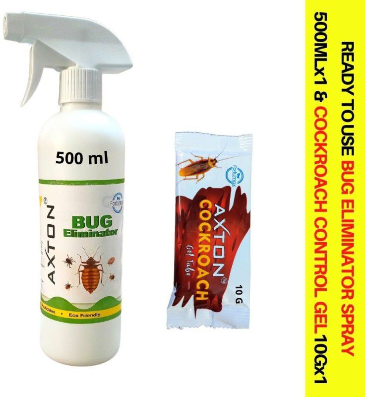 AXTON Best Bedbug Control Spray & Cockroach Control Gel  (2 x 255 g)