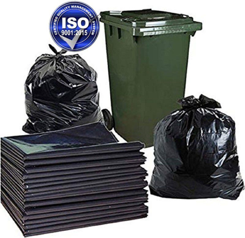 Oxi Clean bgarbageblackmedium012 Medium 330 L Garbage Bag  (12Bag )