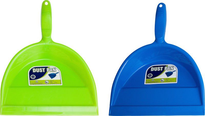 Glamic Stylish Plastic Dustpan  (Blue, Green)