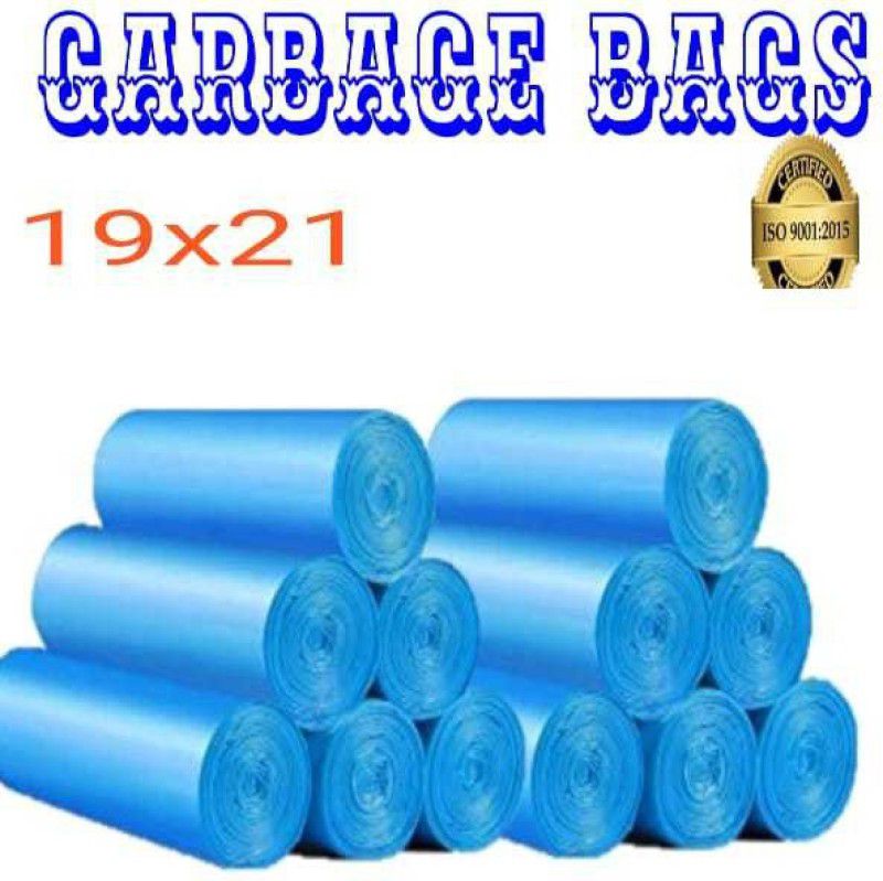 MJ Exim garbags bags 19x21 blue bags Medium 12 L Garbage Bag  (300Bag )
