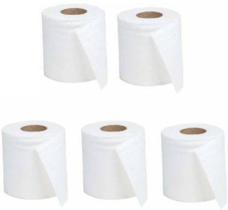 B S Natural Soft Toilet / Tissue Paper Rolls ( Pack of 5 ) Toilet Paper Roll  (1 Ply, 160 Sheets)