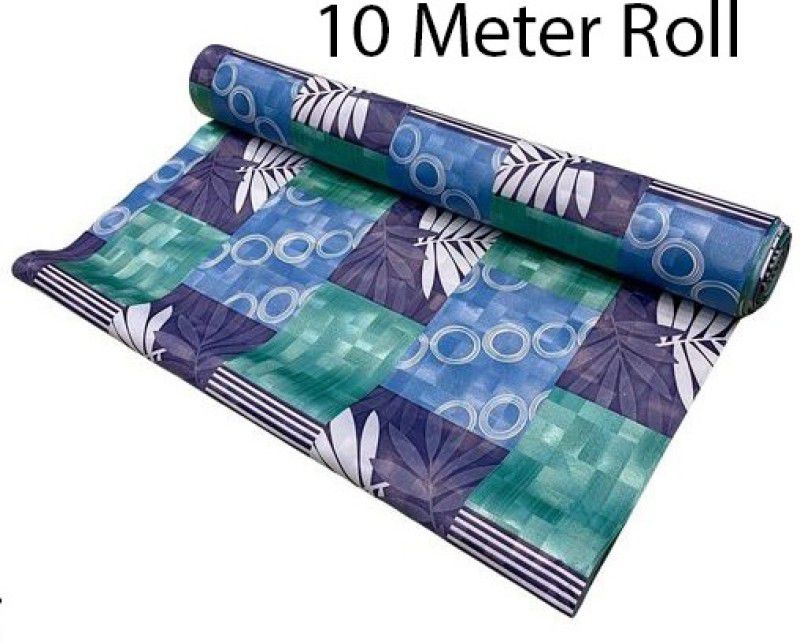 Home Ark 10 Meter Long Roll/Mat for Kitchen, Shelf .Anti slip and waterproof(WHITE & P)  (1 Ply, 1 Sheets)