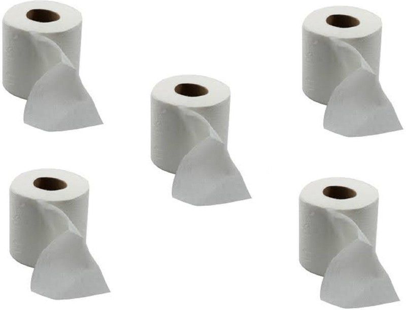 B S Natural 2 Ply Soft Toilet Tissue Paper Rolls (Pack of 5) Toilet Paper Roll Toilet Paper Roll  (2 Ply, 223 Sheets)