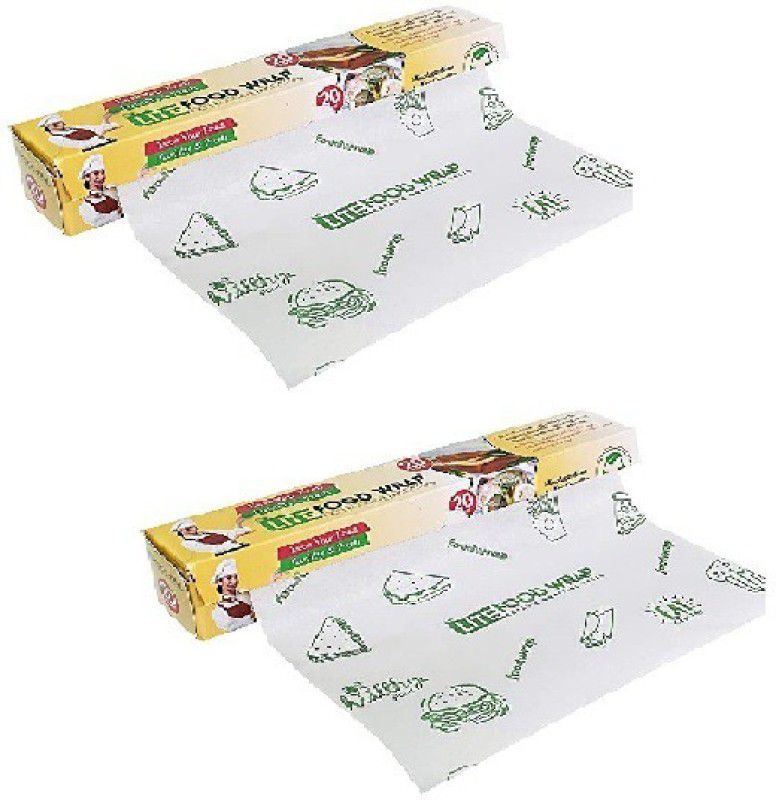 Essensa Furnishings 2 pc Wrapping paper for roti/parantha/food in microwave(25 mtr) Paper Foil  (Pack of 2, 25 m)