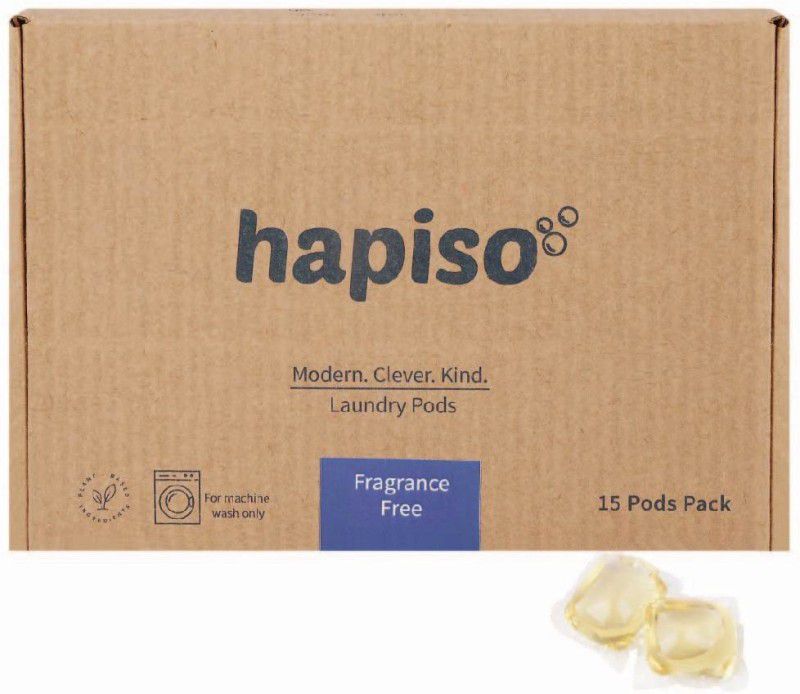hapiso FRAGRANCE FREE LAUNDRY PODS None Detergent Pod  (15 Pods)