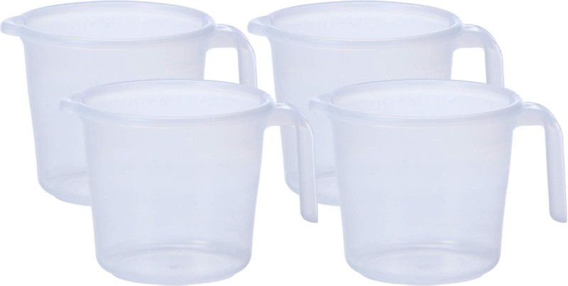 KUBER INDUSTRIES Plastic Bath Mug  (White 1.1)