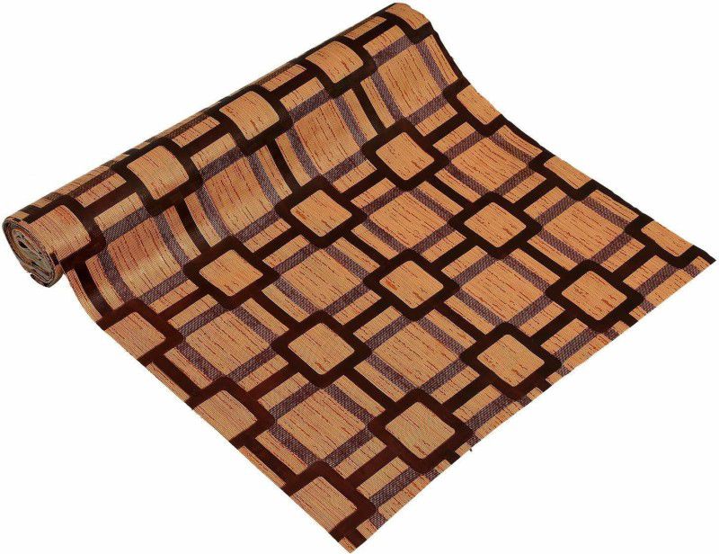 Home Ark 5 Meter Long Roll/Mat for Kitchen,Shelf.Anti slip and waterproof(Drk Brown)  (1 Ply, 1 Sheets)