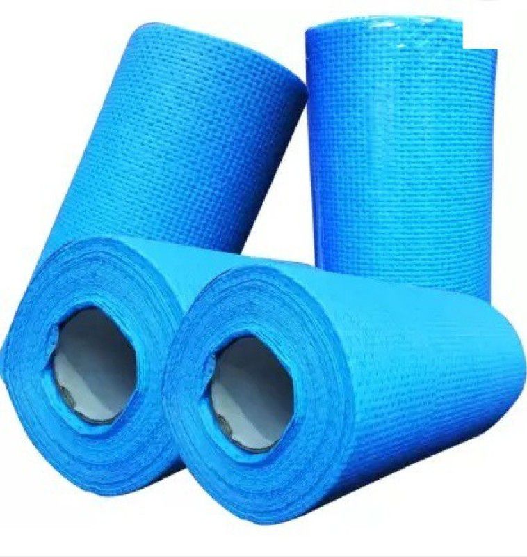 SHA Washable 1 ply Blue Kitchen Cleaning Towel Roll - Pack of 4 (1 Ply, 60 Sheets)  (1 Ply, 80 Sheets)