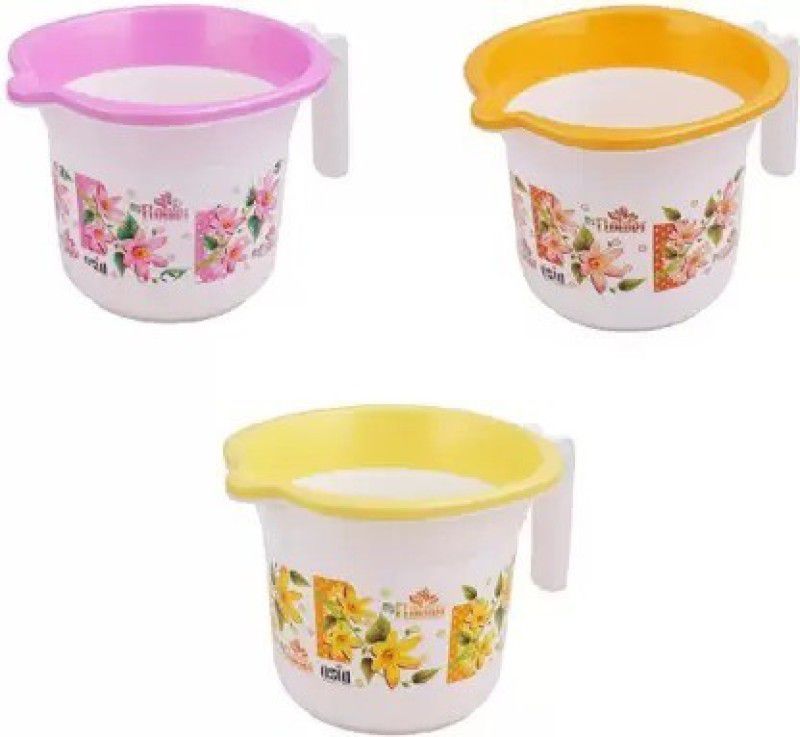 batwada export Plastic Bath Mug  (Multicolor 1)