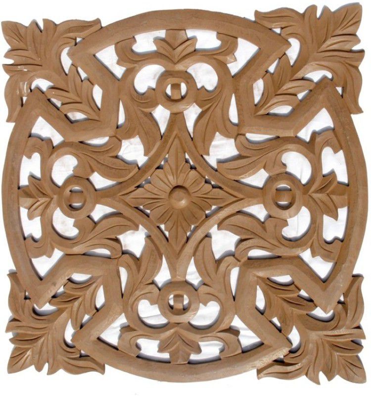 Onlinecrafts wooden wall art Pack of 2  (24 inch X 24 inch, Brown)