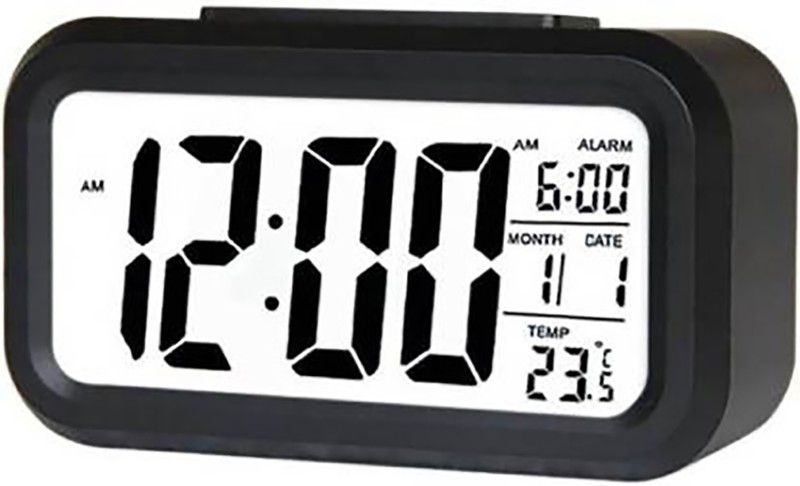 Aai Chandika Digital Black Clock