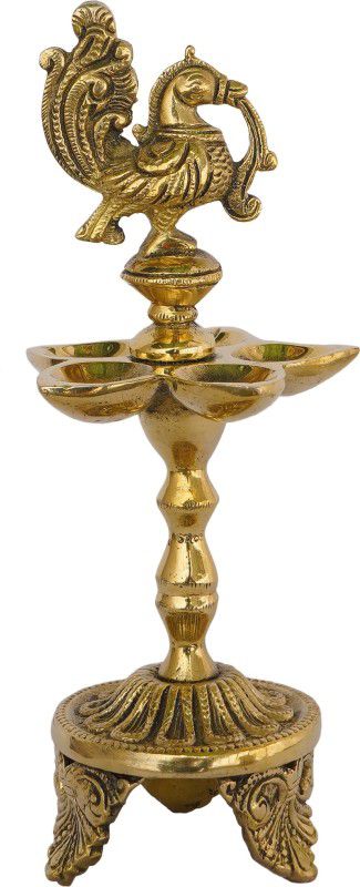 Kalarambh Brass Hanging Diya  (Height: 8 inch)