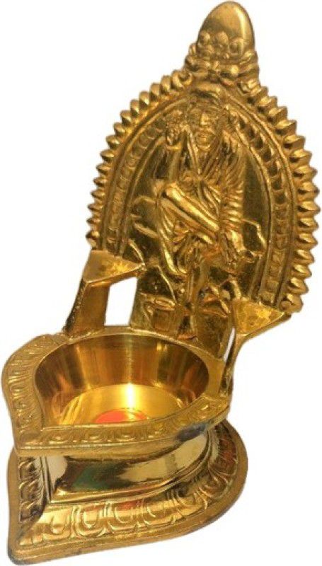 OSHD Sai Vilakku (Big) Shadow T - Light Candle Holder for Pooja/Home Decor/Gifts Brass Table Diya  (Height: 4 inch)