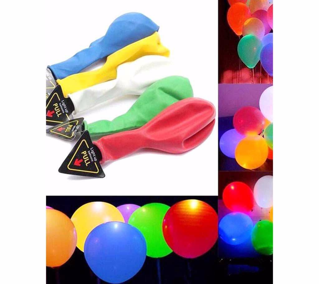Color Changing LED Balloons - 5 Pieces 