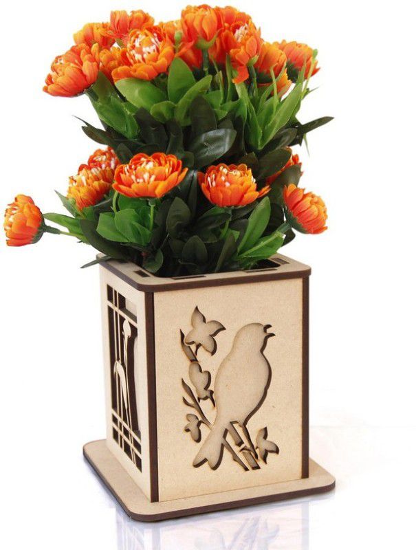 NIDHI ENTERPRISE 138 Wooden Flower Basket  (W: 5 cm x H: 5 cm x D: 5 cm)
