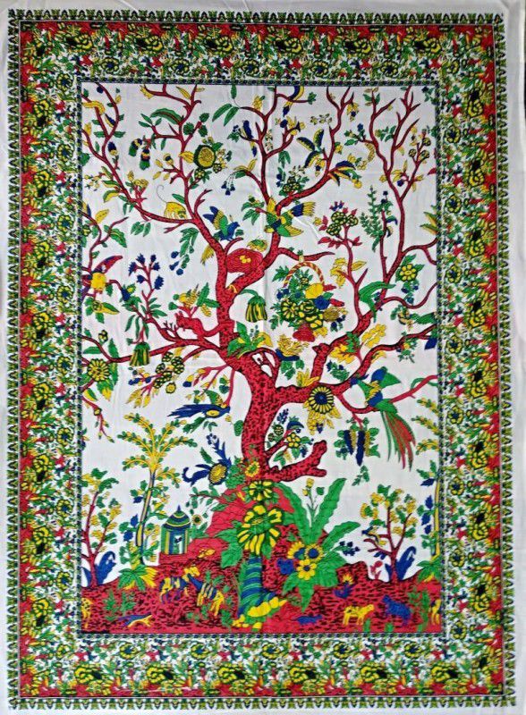 Craft Kala Tree Of Life Poster Decor Wall Hanging Room Decor Wall Hanging 30 x 40 Tapestry  (Multicolor)