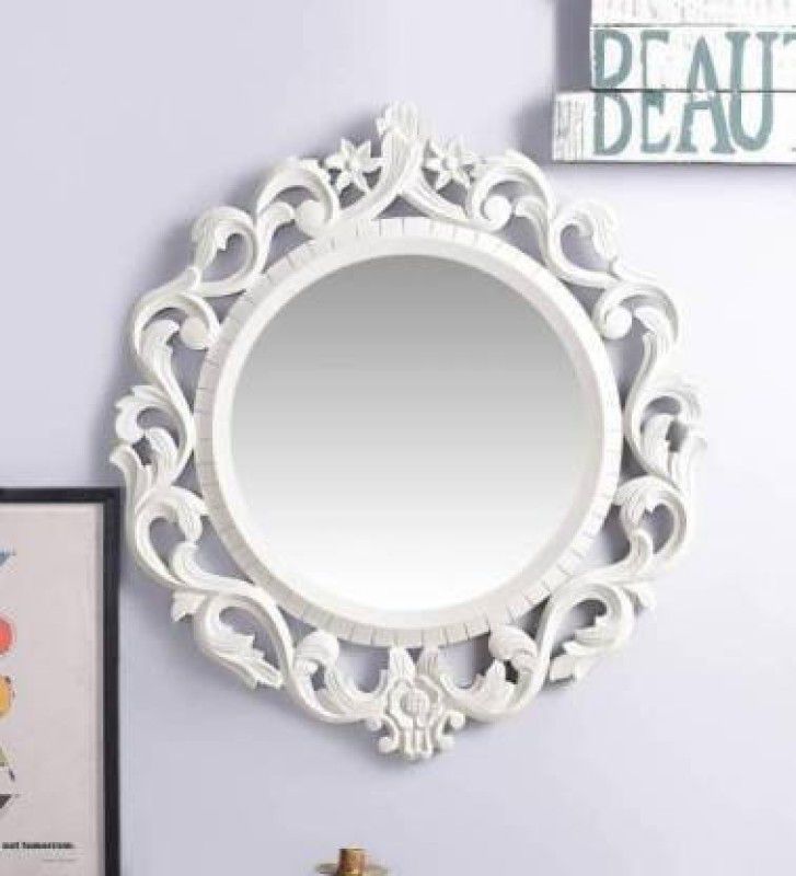 Home Collection MM-2037 Decorative Mirror  (Round Finish : glossy)