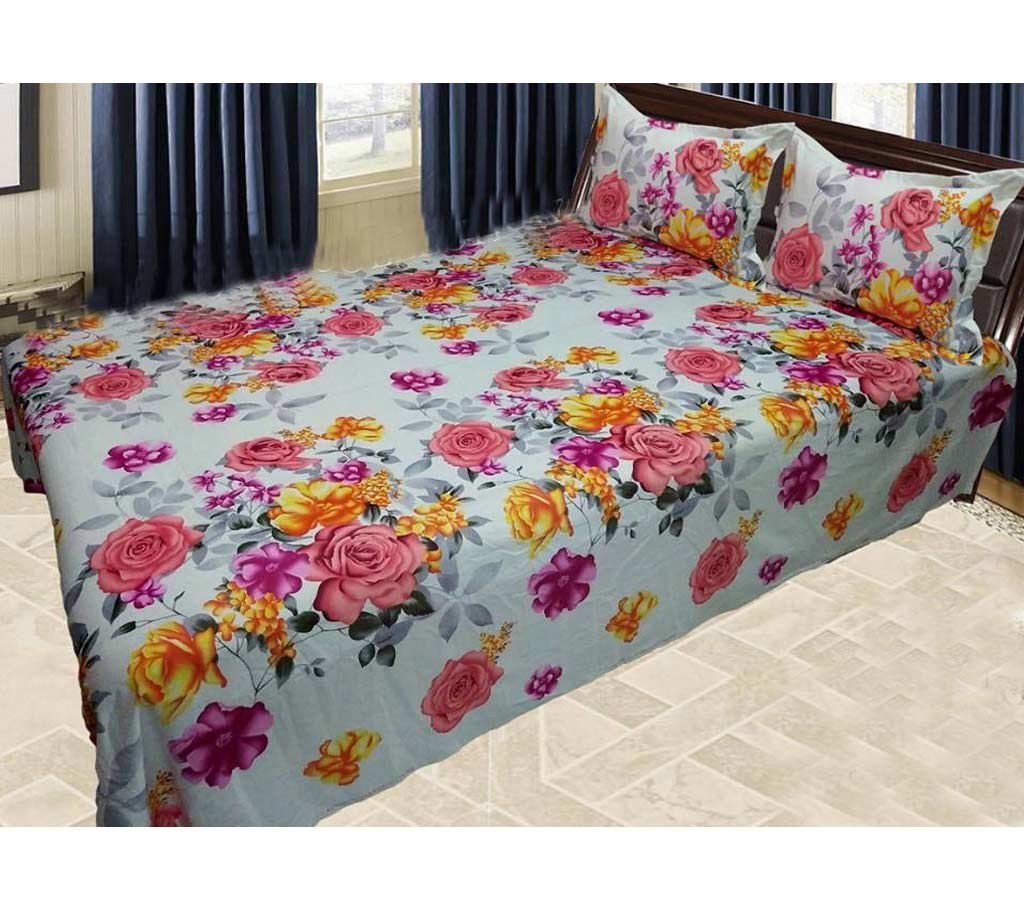 Cotton Double Size Bed Sheet Set