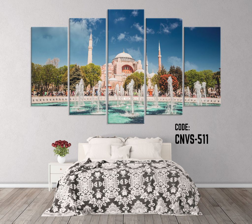 CNVS-511 Mosquee Fond Dcran Wall Canvas Art Prints 60 inch x 36 inch