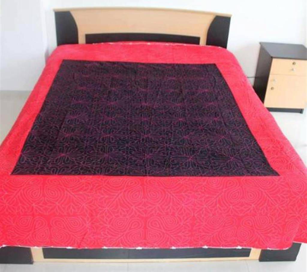 Double size Nakshi Kantha Style Bed Sheet set 