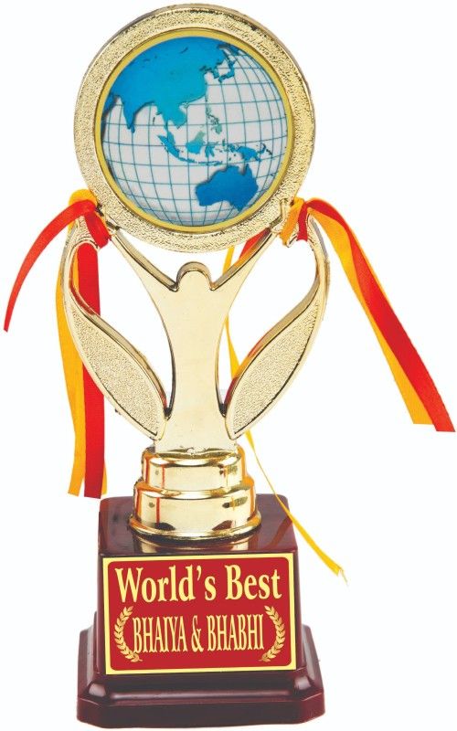 AARK INDIA Bhaiya Bhabhi (Brother &Sister In Law) Anniversary/Festival Gift:Trophy:Award (PC001103) Trophy  (8.5 Inch)