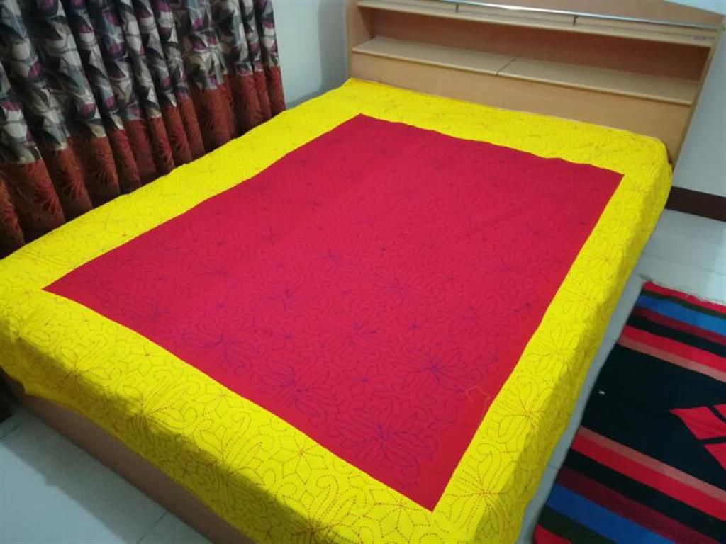 king size cotton 4pcs bed sheet set