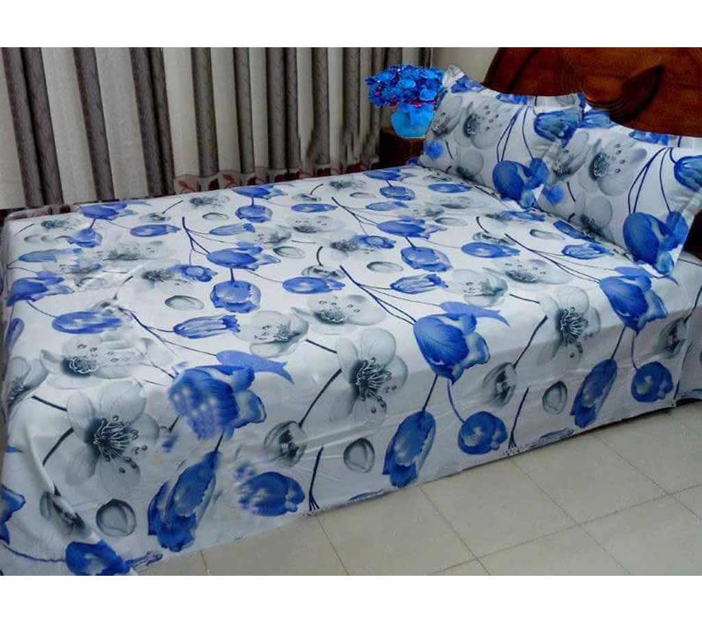 Cotton Printed Double Size Bed Sheet Set