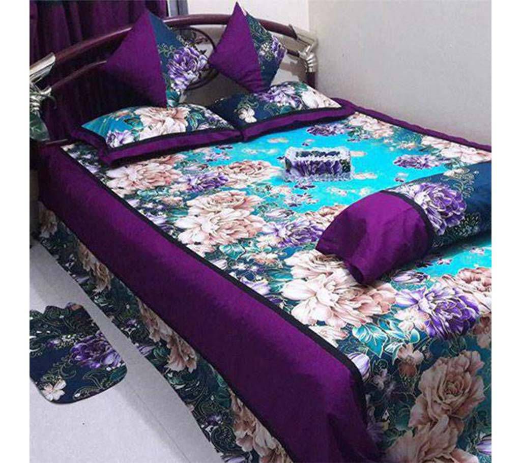 double size cotton 8 pieces bed sheet 