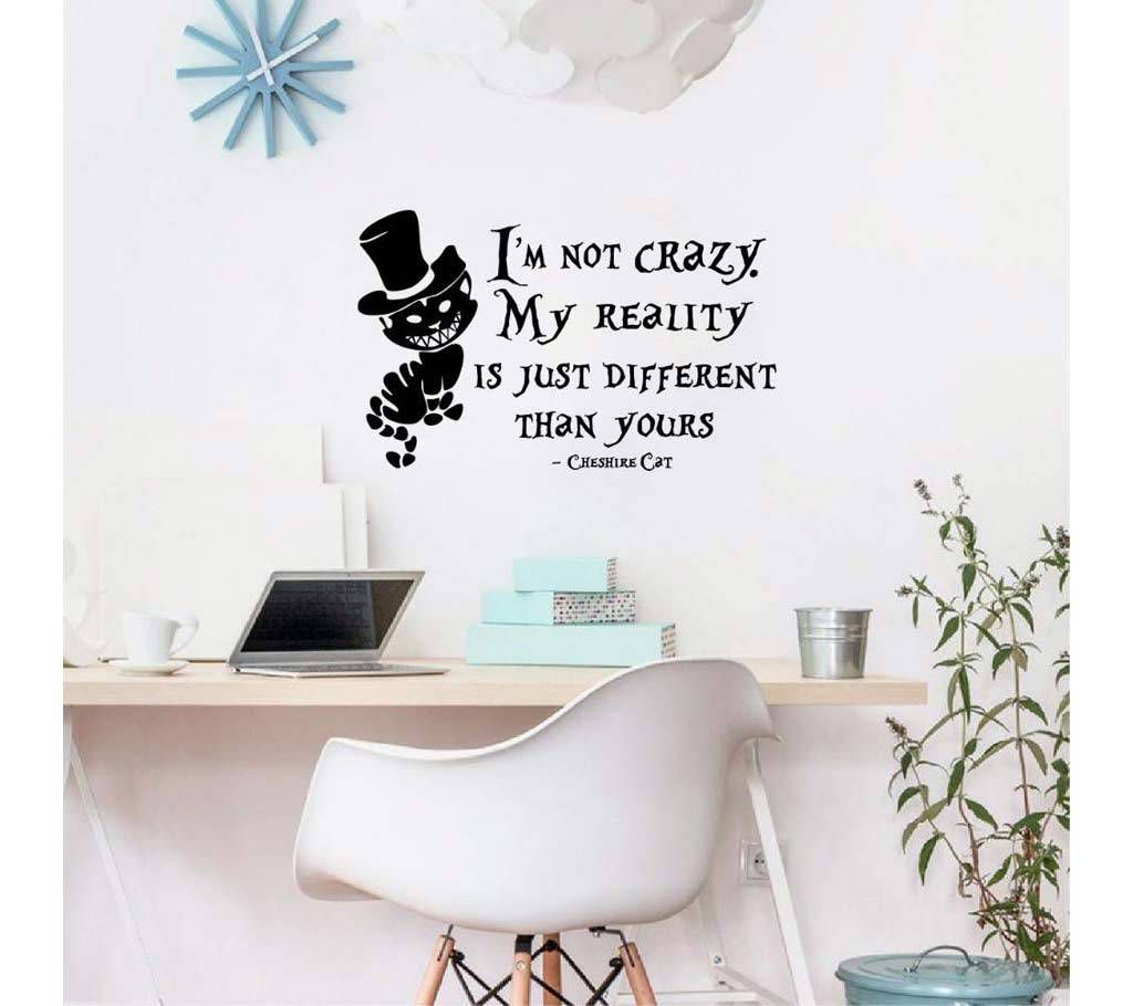 Cheshire Cat Quotes wall sticker 