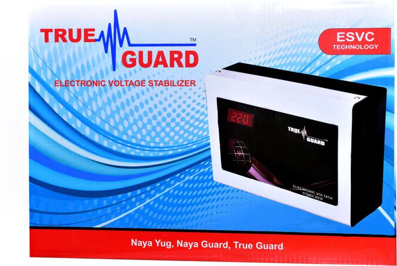true guard TG5K90 Voltage stabilizer  (BLACK AND WHITE)