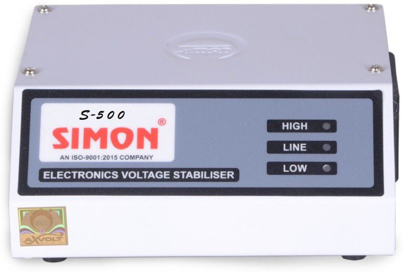 Simon 0.5 KVA Voltage stabilizer For Refrigerator Up to 350 ltr  (White)
