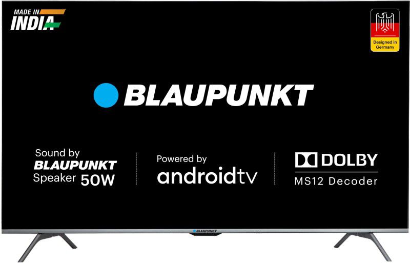 Blaupunkt Cybersound 108 cm (43 inch) Ultra HD (4K) LED Smart Android TV with Dolby MS12 & 50W Speakers  (43CSA7070)