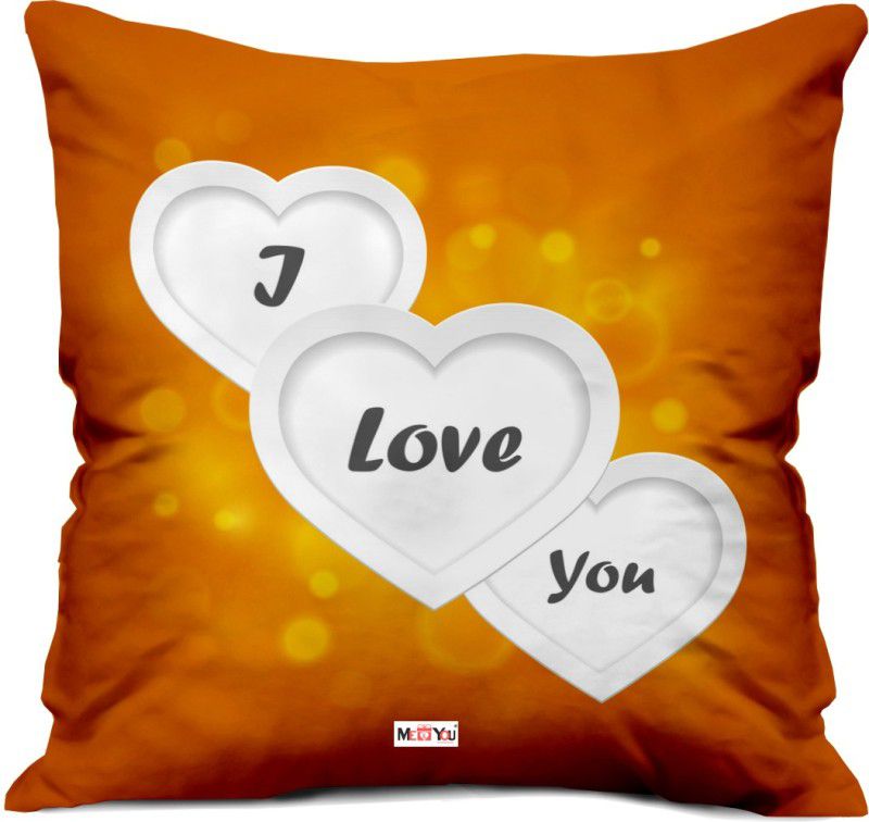 ME&YOU Microfibre Quotes Cushion Pack of 1  (Multicolor)