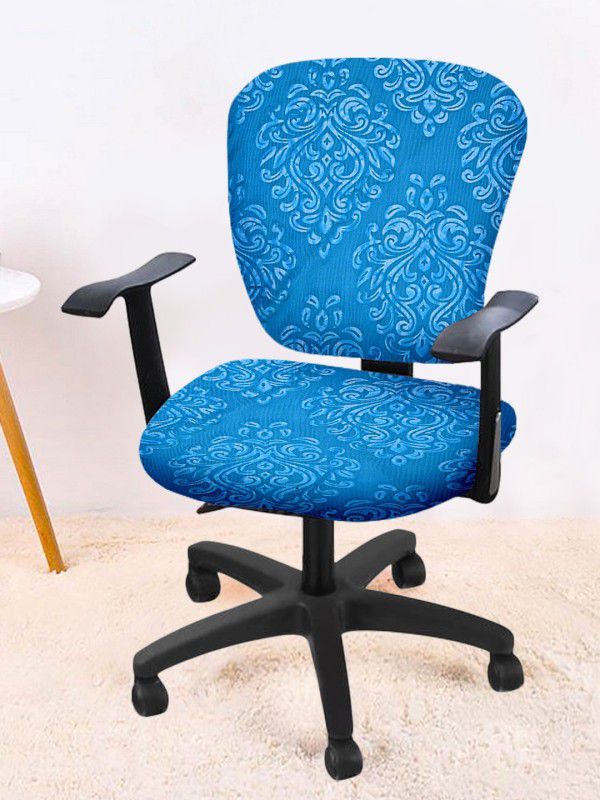 Flipkart SmartBuy Polyester Damask Chair Cover  (Blue Pack of 6)